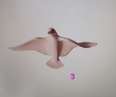 Oiseaux décoratif/symbole de paix,d`espérance et d`amour 8st